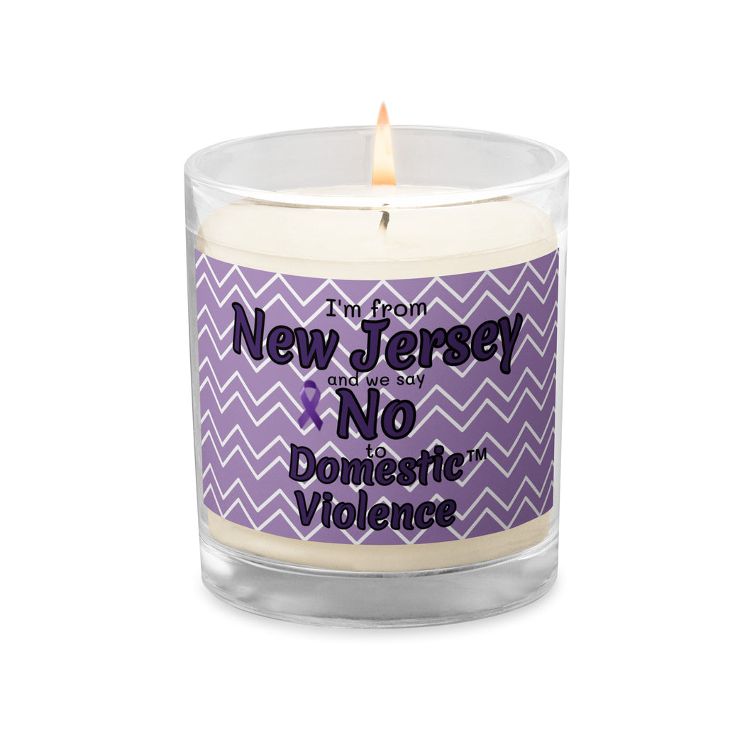 Glass jar soy wax candle - New Jersey