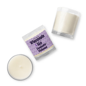 Glass jar soy wax candle - Wisconsin