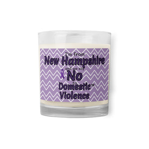 Glass jar soy wax candle - New Hampshire