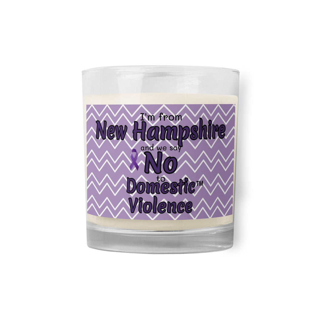 Glass jar soy wax candle - New Hampshire