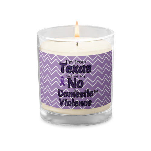 Glass jar soy wax candle - Texas