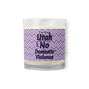 Glass jar soy wax candle - Utah