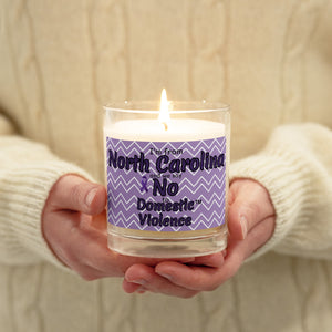 Glass jar soy wax candle - North Carolina