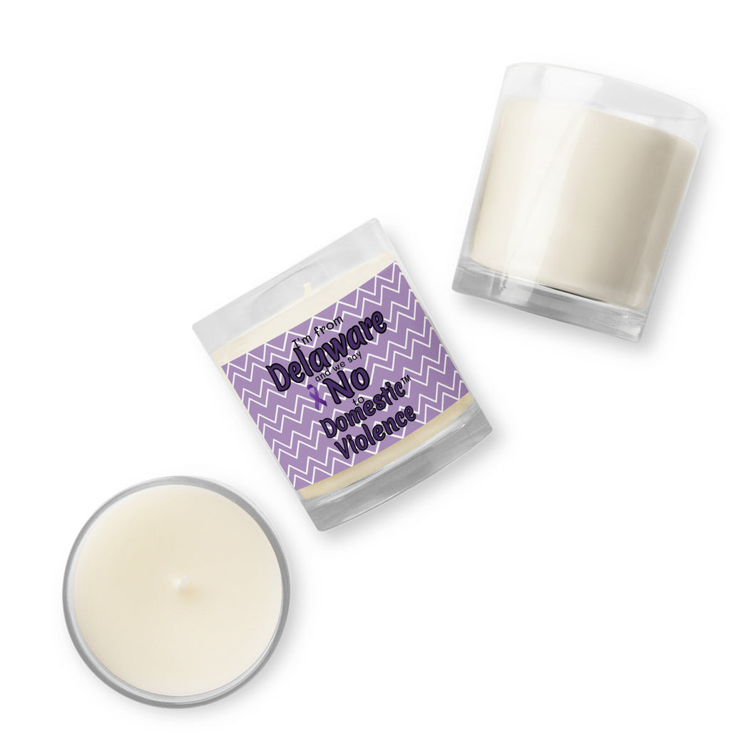 Glass jar soy wax candle - Delaware