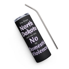 Stainless steel tumbler - North Dakota