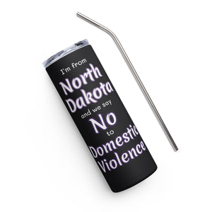 Stainless steel tumbler - North Dakota