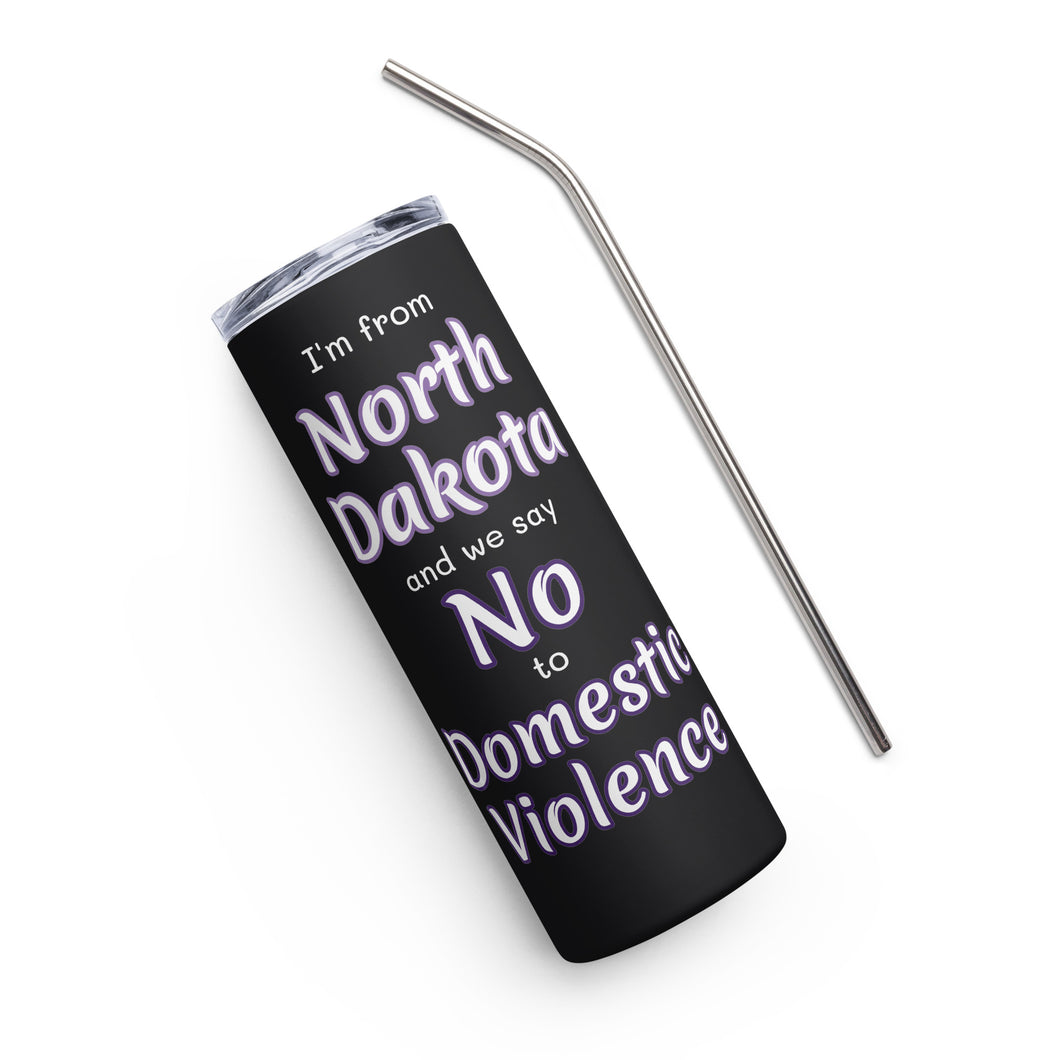 Stainless steel tumbler - North Dakota