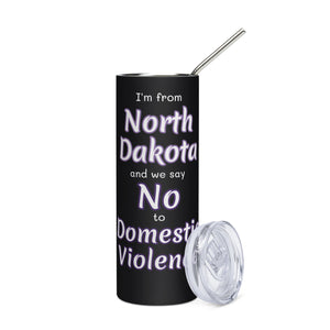 Stainless steel tumbler - North Dakota