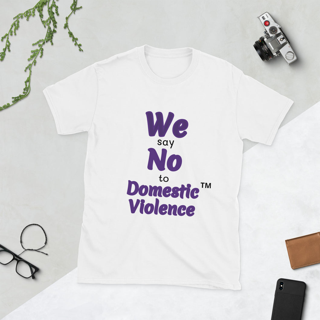 Short-Sleeve Unisex T-Shirt - We Say No (White)