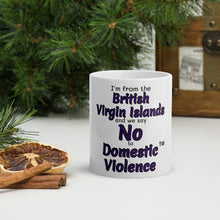 White glossy mug