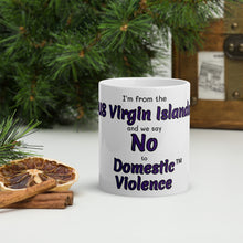 White glossy mug
