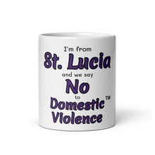White glossy mug