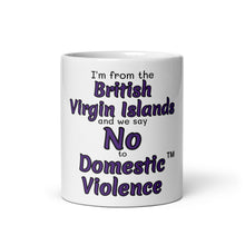 White glossy mug - British Virgin islands