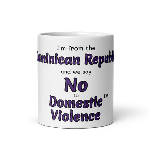 White glossy mug - Dominican Republic