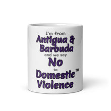 White glossy mug - Antigua & Barbuda