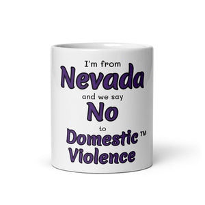 White glossy mug - Nevada