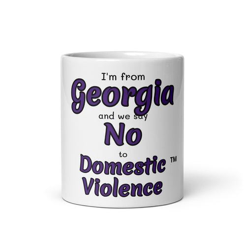 White glossy mug - Georgia