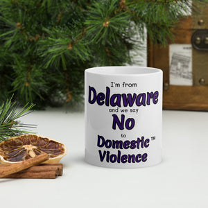 White glossy mug - Delaware