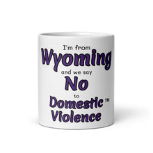 White glossy mug - Wyoming