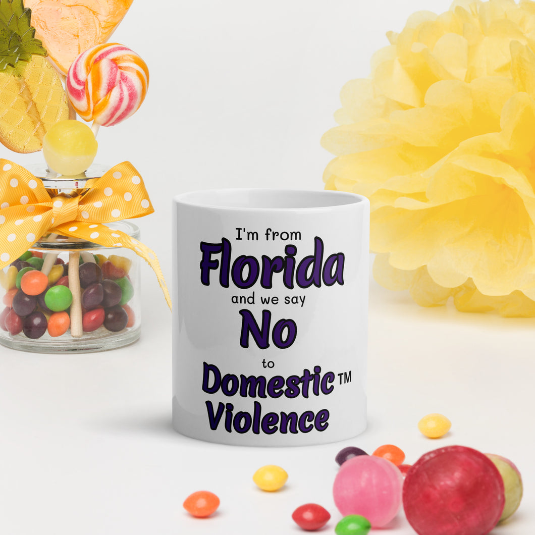 White glossy mug - Florida