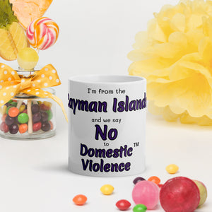 White glossy mug - Cayman Islands
