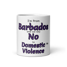 White glossy mug - Barbados