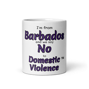 White glossy mug - Barbados
