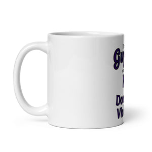 White glossy mug