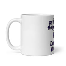 White glossy mug