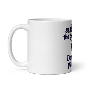 White glossy mug