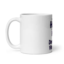 White glossy mug
