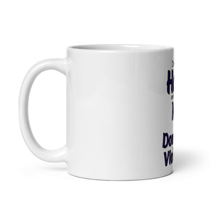 White glossy mug