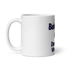White glossy mug