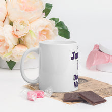White glossy mug