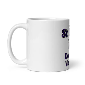 White glossy mug
