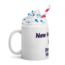 White glossy mug - New Hampshire