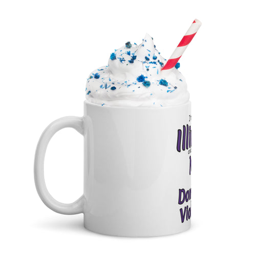 White glossy mug - Illinois