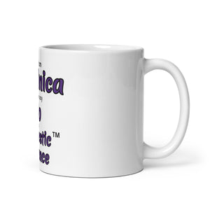 White glossy mug