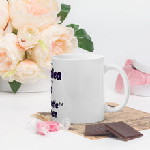 White glossy mug