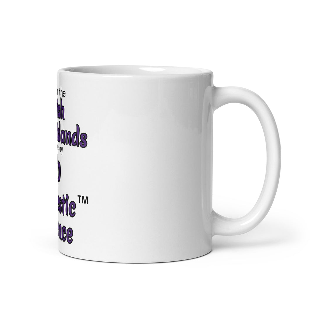White glossy mug - British Virgin islands