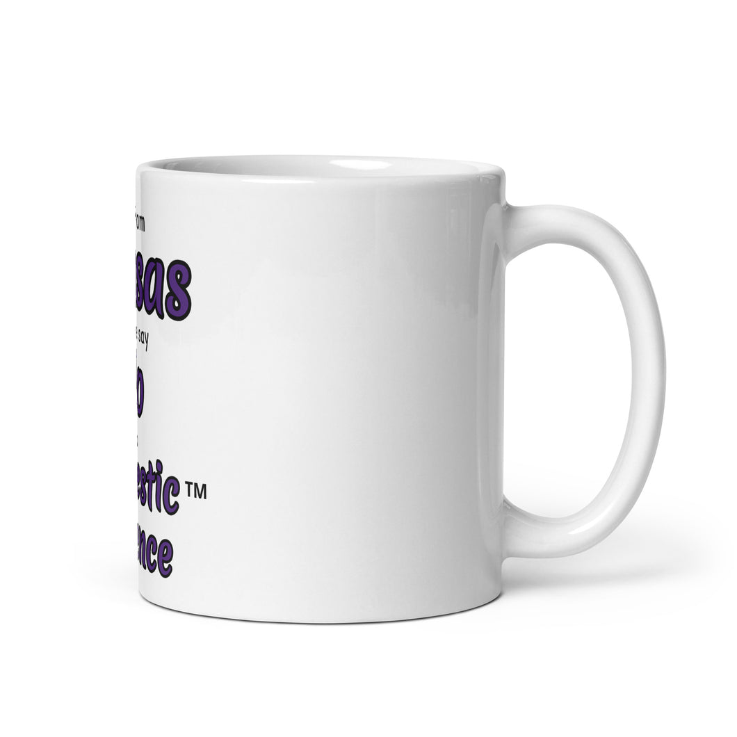 White glossy mug - Kansas