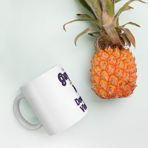 White glossy mug