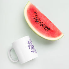 White glossy mug - You Got This (Purple splash)