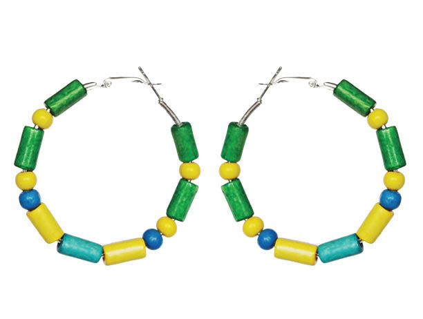 Brazil Heritage Hoop Earrings
