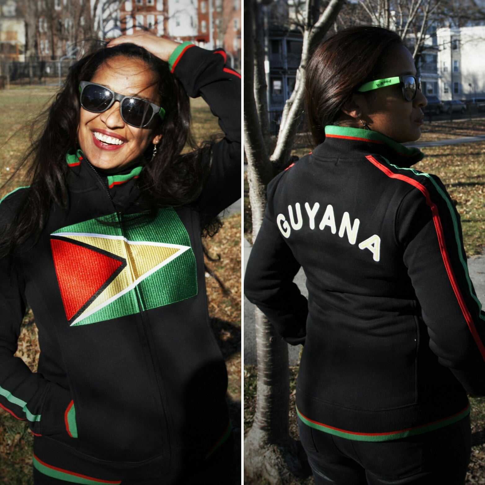Guyana Flag Jacket CARIBBEAN APPAREL