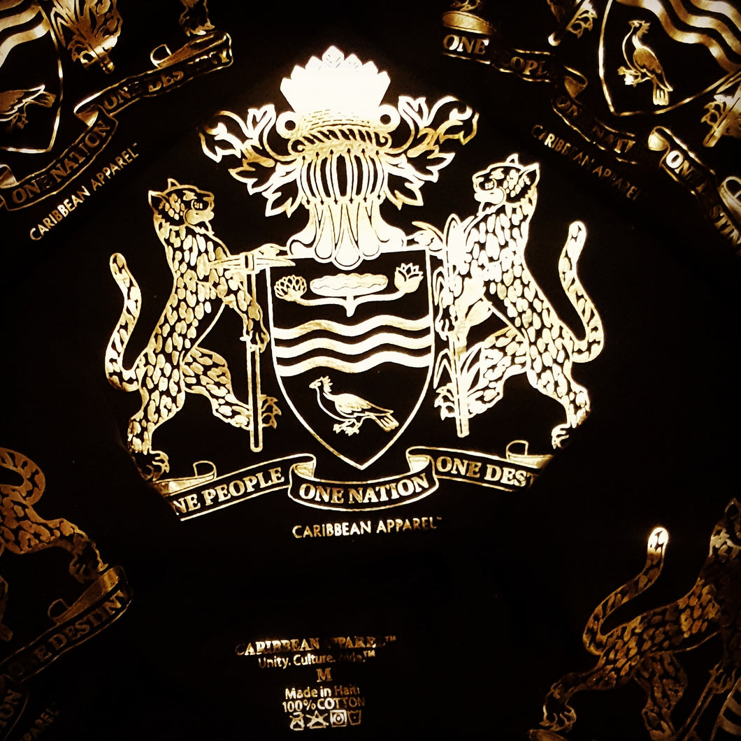 Guyana Coat of Arms Gold