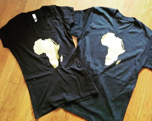 AFRICA GOLD foil tshirt