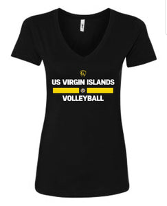 US VIRGIN ISLANDS BEACH VOLLEYBALL FAN TEE